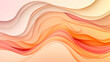 © AI_images_for_people - A stylish background with flowing wavy shapes in a gradient from soft peach to deep orange, offering a warm and inviting design.