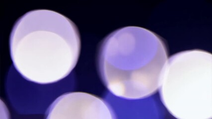 Sticker - purple bokeh lights: abstract night photography