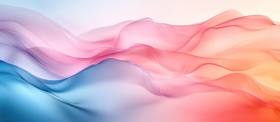 Wall Mural - Abstract Swirling Blue and Pink Hues Background