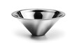 © Waraporn - Shiny stainless steel bowl with a smooth reflective surface and a curved concave shape  Designed for serving food presenting cuisine or as a decorative element in modern