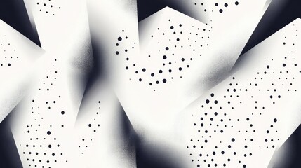 Wall Mural - Gray monochrome minimal modern dynamic abstract triangle halftone texture seamless pattern on white background