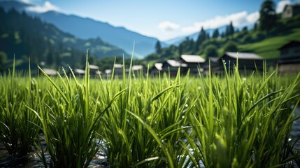 Wall Mural - rice field 