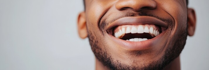 Sticker - A close-up of a smiling man showcasing happiness and confidence.