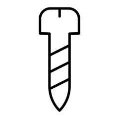 Poster - screw outline icon