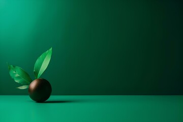 Poster - green plant on blackboard