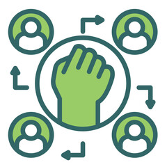 Sticker - Social Impact Icon