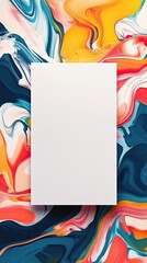 Wall Mural - colorful abstract background with blank canvas for creative designs and artistic projects, featuring