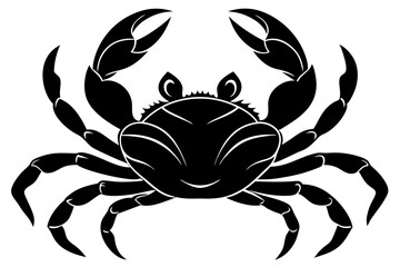 Wall Mural - crab  vector silhouette,crab illustration white background