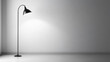 © Dzunstock - Minimalist Room with Floor Lamp Casting Light on Empty Wall