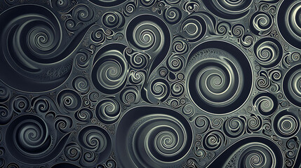 Abstract swirl pattern background in shades of grey.