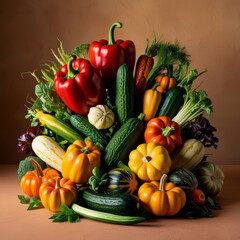 Wall Mural - vegetables and fruits