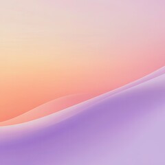 Wall Mural - A serene abstract landscape of gentle curves and soft pastel colors, creating a calming and peaceful visual experience.
