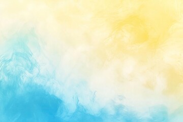 Wall Mural - A soft and dreamy gradient background blending warm yellow and cool blue hues, perfect for artistic and creative projects.