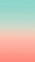 Wall Mural - a soft gradient background featuring soothing pastel colors of teal and coral, perfect for design an