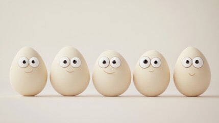 Canvas Print - Happy Eggs.