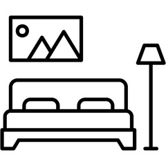 Sticker - Bedroom Icon