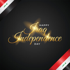 Wall Mural - Iraq Independence day design illustration collection