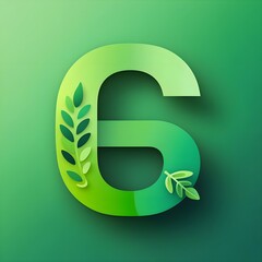 G logo, G 3d alphabet, G letter design icon, The Leafy 'G' for an Eco-Friendly Future