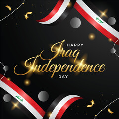 Wall Mural - Iraq Independence day design illustration collection