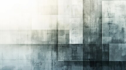 Wall Mural - Abstract Geometric Composition in Gray and White Tones