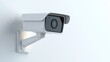 © Aris Suwanmalee - Modern security camera mounted on a wall, designed for surveillance and monitoring in homes and businesses.