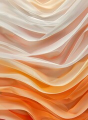 Poster - Abstract Peach and White Fabric Texture