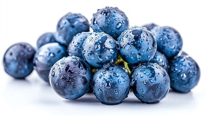 Poster - Bunch of Grape Berries Isolated on White Background : Generative AI