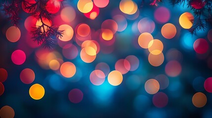 Aufkleber - Colorful Bokeh Background Pattern : Generative AI