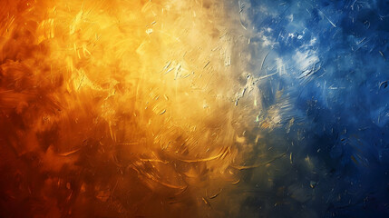 gradient amber to cobalt abstract background