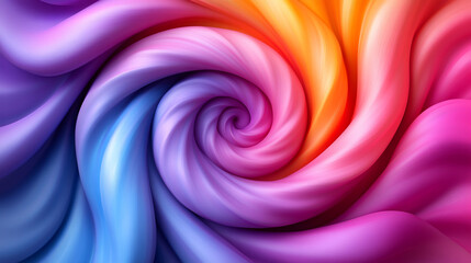 A vibrant swirl of colorful gradients showcasing smooth, flowing textures in shades of pink, blue, orange, and purple.