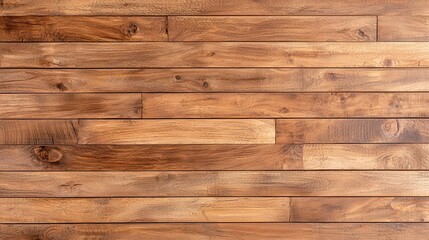 Wall Mural - Worn Medium Brown Wood Texture, horizontal stacked planks create a rustic surface ideal for design elements in various settings like walls, floors, and tables.