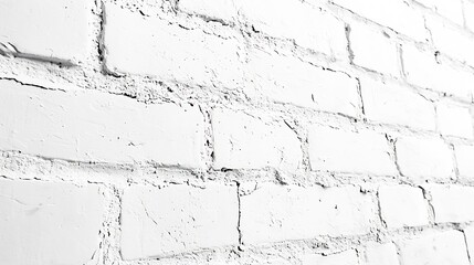 Poster - White Bricked Wall Texture : Generative AI