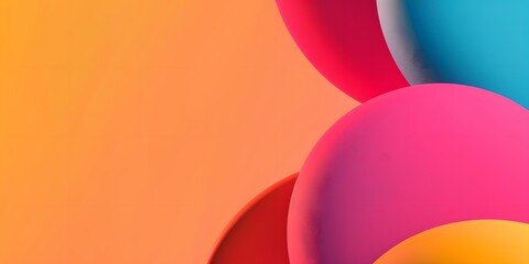 Abstract Background with Colorful Shapes and Gradient