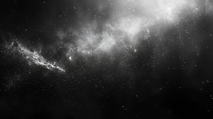 Aufkleber - Abstract Black Space Background : Generative AI