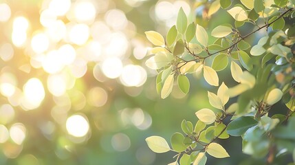 Fototapete - Abstract Blurred Nature Background : Generative AI