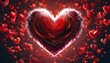 © 克 杜 - Abstract romantic shapes in motion creating a dreamy Valentines love background with vibrant heart designs