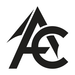 Poster - AC letter logo modern concept