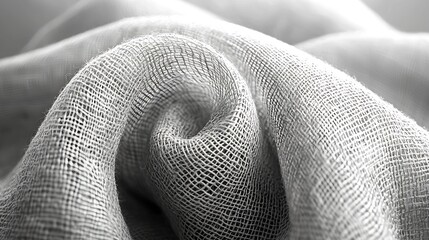 Aufkleber - Plain Gray Fabric Texture Pattern : Generative AI