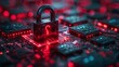 © Azis Stock - Closed Padlock on digital background, cyber security