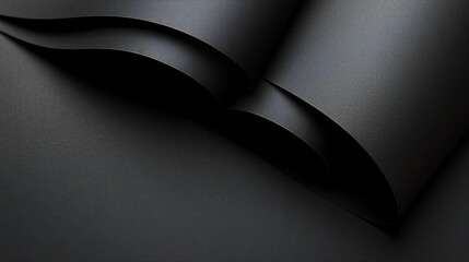 Aufkleber - Black Paper Background Texture : Generative AI