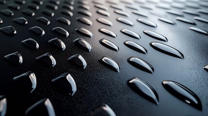 Aufkleber - Black Diamond Shaped Plastic Sheet Texture : Generative AI