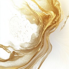 Gold Glitter Swirl.