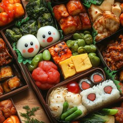 Wall Mural - Bento Box Lunch.