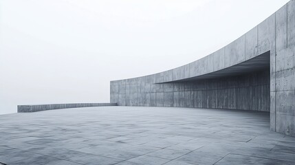 Aufkleber - Minimal Gray Background : Generative AI