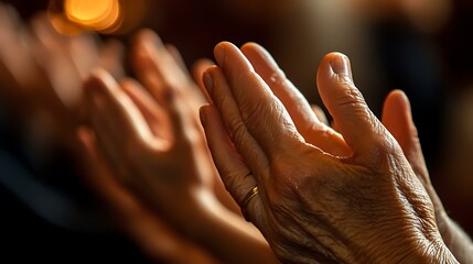 Hands prayer faith in christianity religion