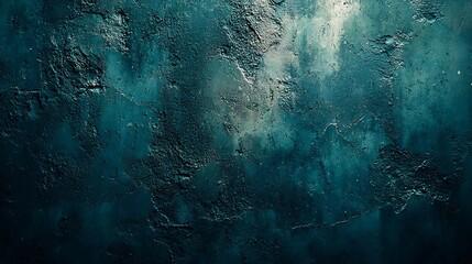 Poster - Dark Blue Concrete Wall Texture Background : Generative AI