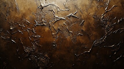 Poster - Dark Brown Wall Texture : Generative AI