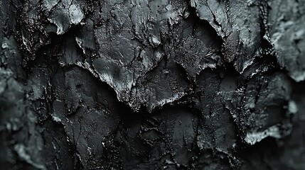 Poster - Abstract Black Dirty Background Dark Dusty Surface Texture : Generative AI
