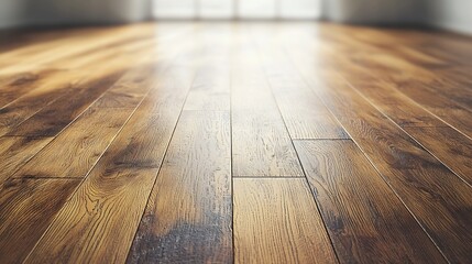 Poster - Natural Wooden Floor Background : Generative AI