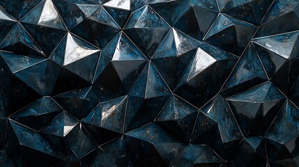 Poster - Diamond Shaped Black Plastic Surface Texture : Generative AI